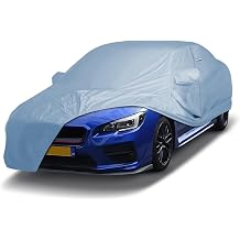 iCarCover Premium Car Cover for 2015-2026 Subaru WRX Without Spoiler Heavy Duty Waterproof All-Weather Automobiles Custom Fit Indoor Outdoor UV Snow Protection Covers with Straps and Bag