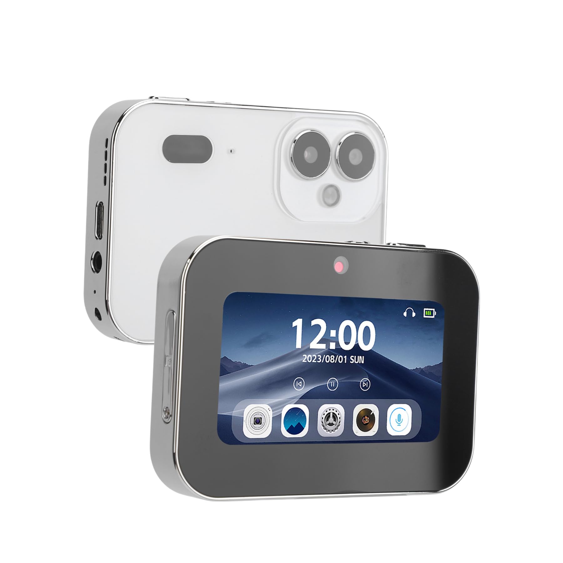 Fotocamera Digitale Touch Screen 4K 64MP Con Schermo OLED 3" | Batteria 3600mAh, Scheda 128GB, Ricarica USB-C E Trasmissione OTG