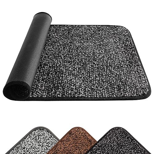Mibao Fußmatte für Innen, Schwarz Grau 40x60 cm, Eingangstürmatte,...