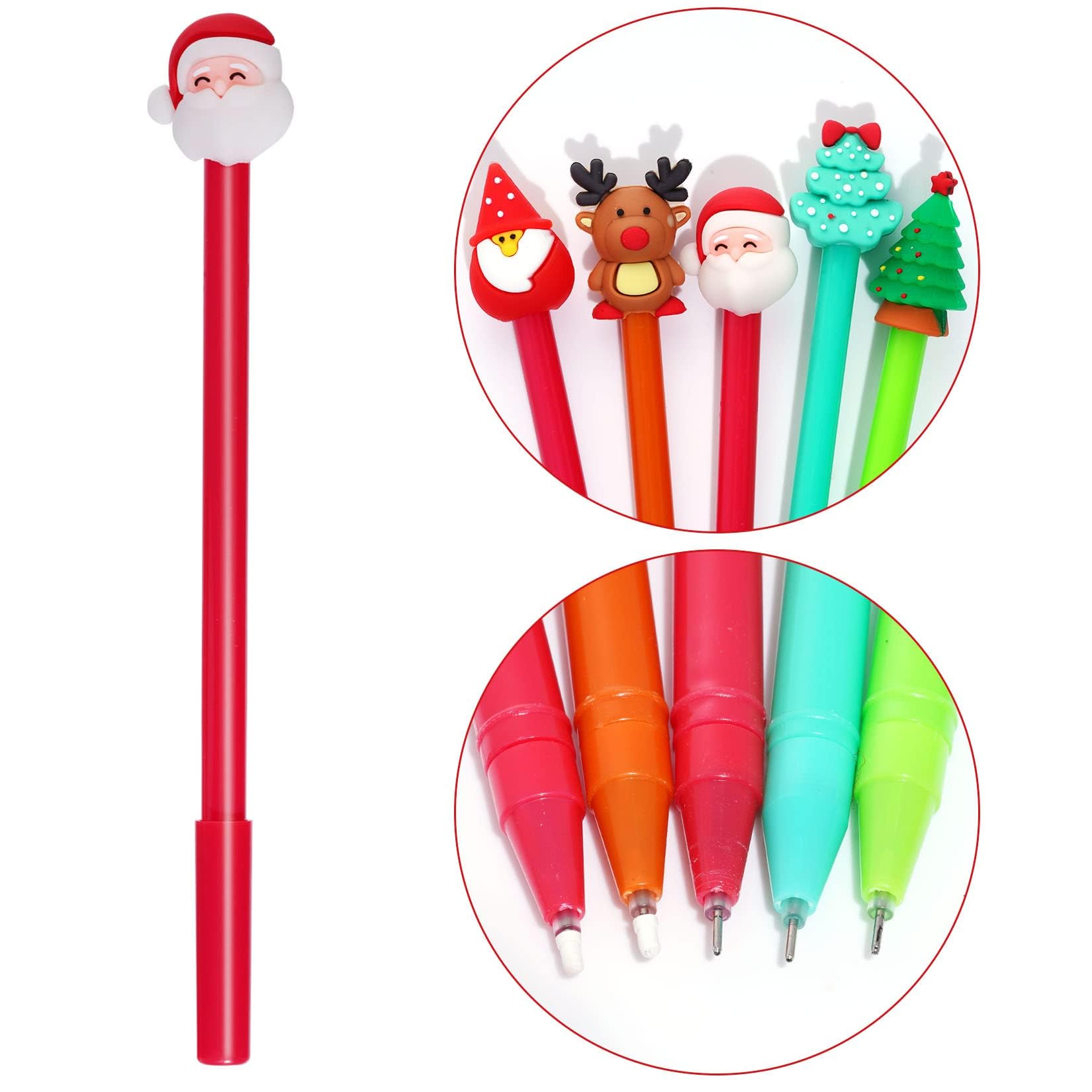 Toyvian, set di 15 penne a sfera con inchiostro gel a forma di