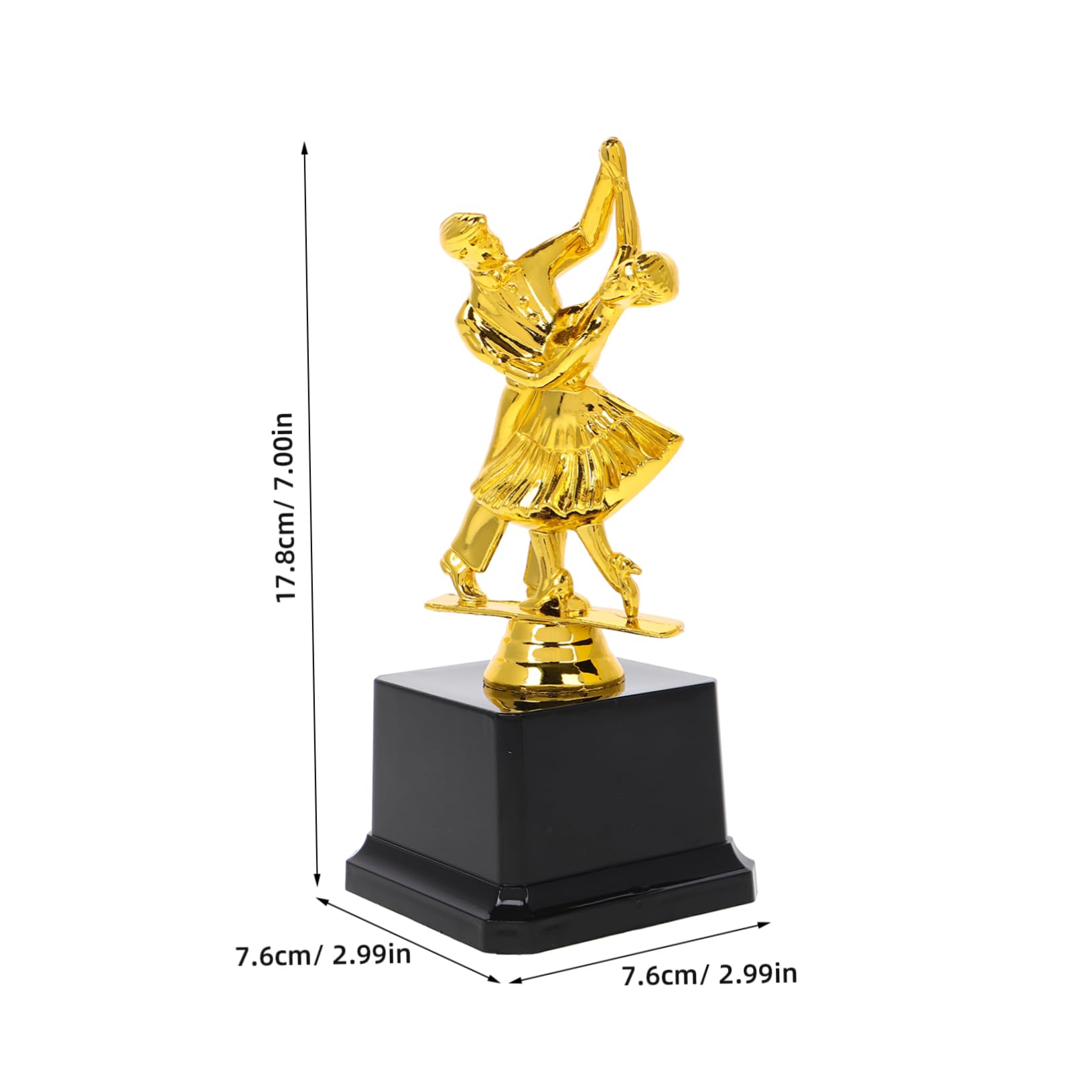 Happyyami Dancing Competition Trophy Dancer Trophies Plastic Award Team Harmony Celebration