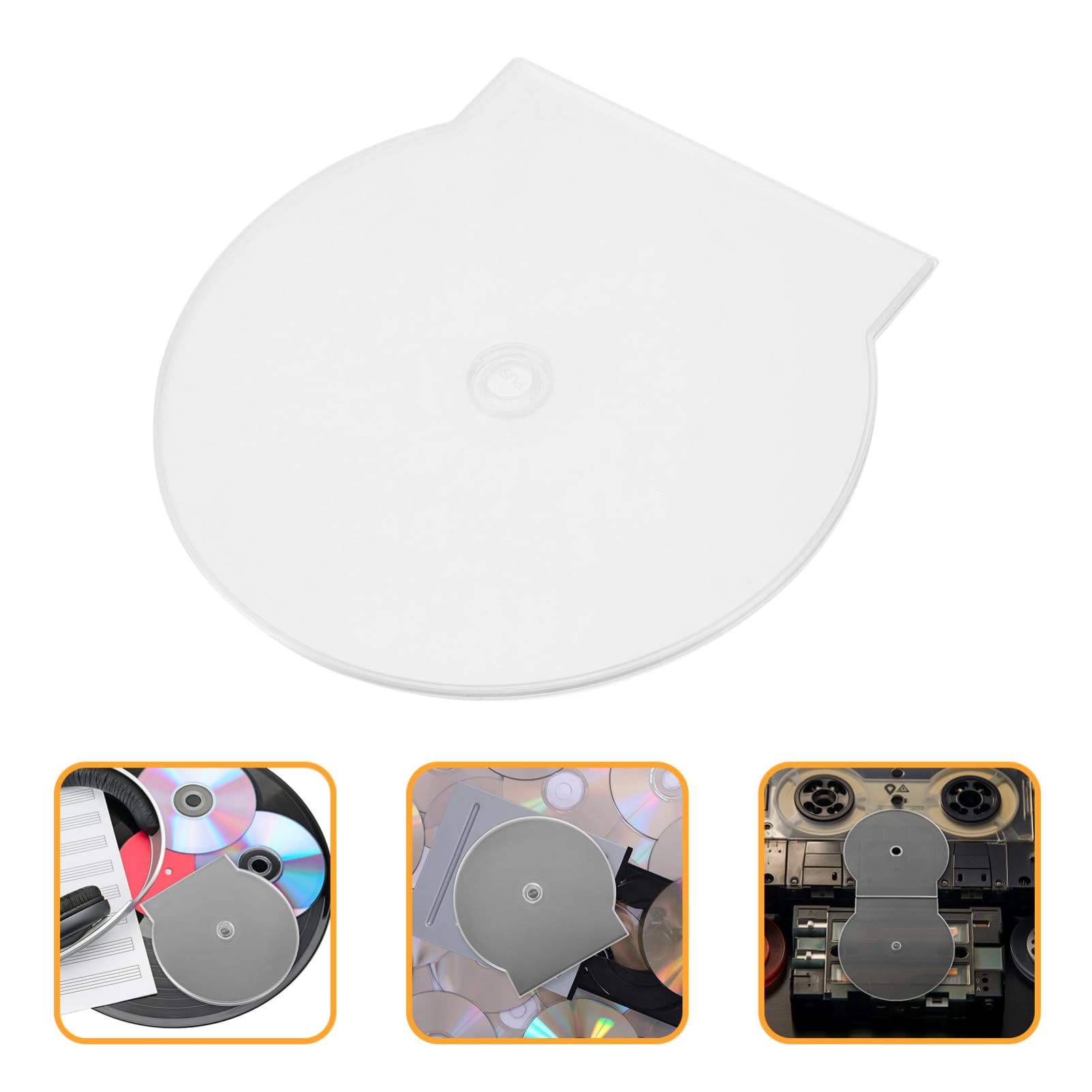 SOIMISS 60pezzi Custodie Cd Riutilizzabili Trasparenti Confezione Protettori Per Dvd Scatole Immagazzinaggio Resistente e Trasporto
