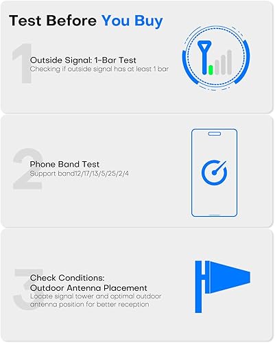 Miniatura 3 de Amplificador de señal de teléfono celular para el hogar de hasta 3000 pies cuadrados  Amplificador de señal celular Boost 4G 5G 65dB para T-Mobile,