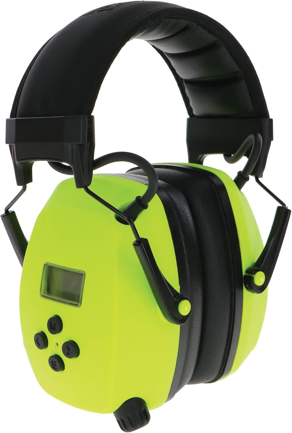 Safety Works SW24001 HI VIS GREEN BLUETOOTH AM/FM EAR MUFF, 4 PER DISPLAY CASE