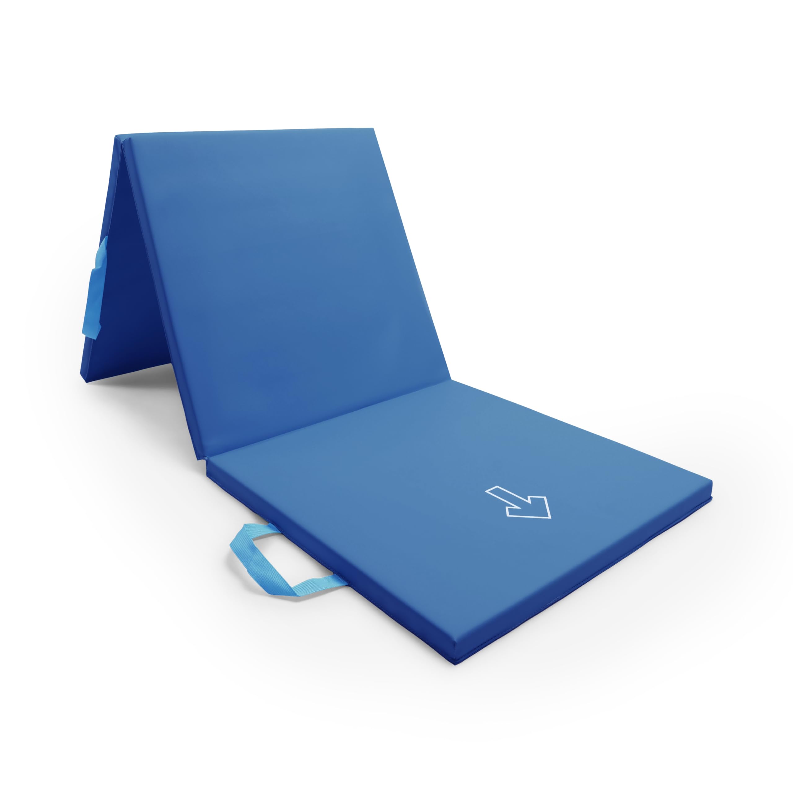 NORTHERN Yoga Mat Exercise Fitness, Tri-Fold Foam Mat, Extra Thick Non-Slip Large Padded Stretching Home Gym Equipment Accessory, 3-Folding Multi-Purpose Workout Mat with Carrying Handle โ image 1
