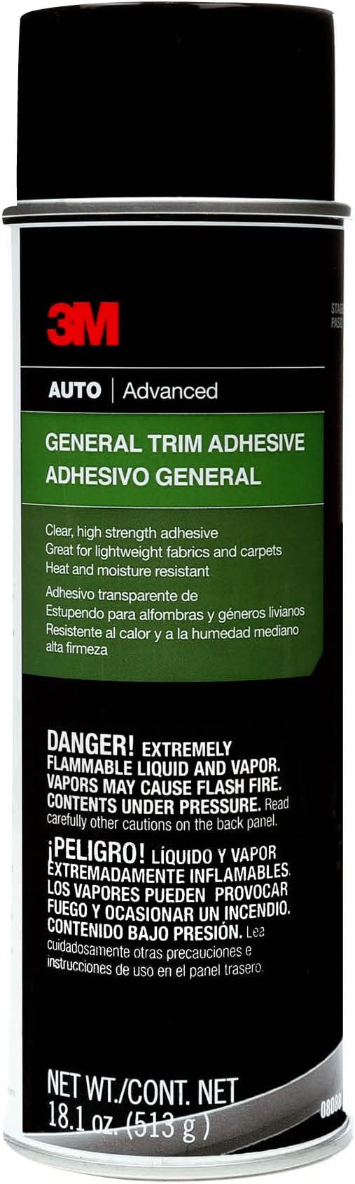 3M General Trim Adhesive 08088, High Strength, Clear Drying