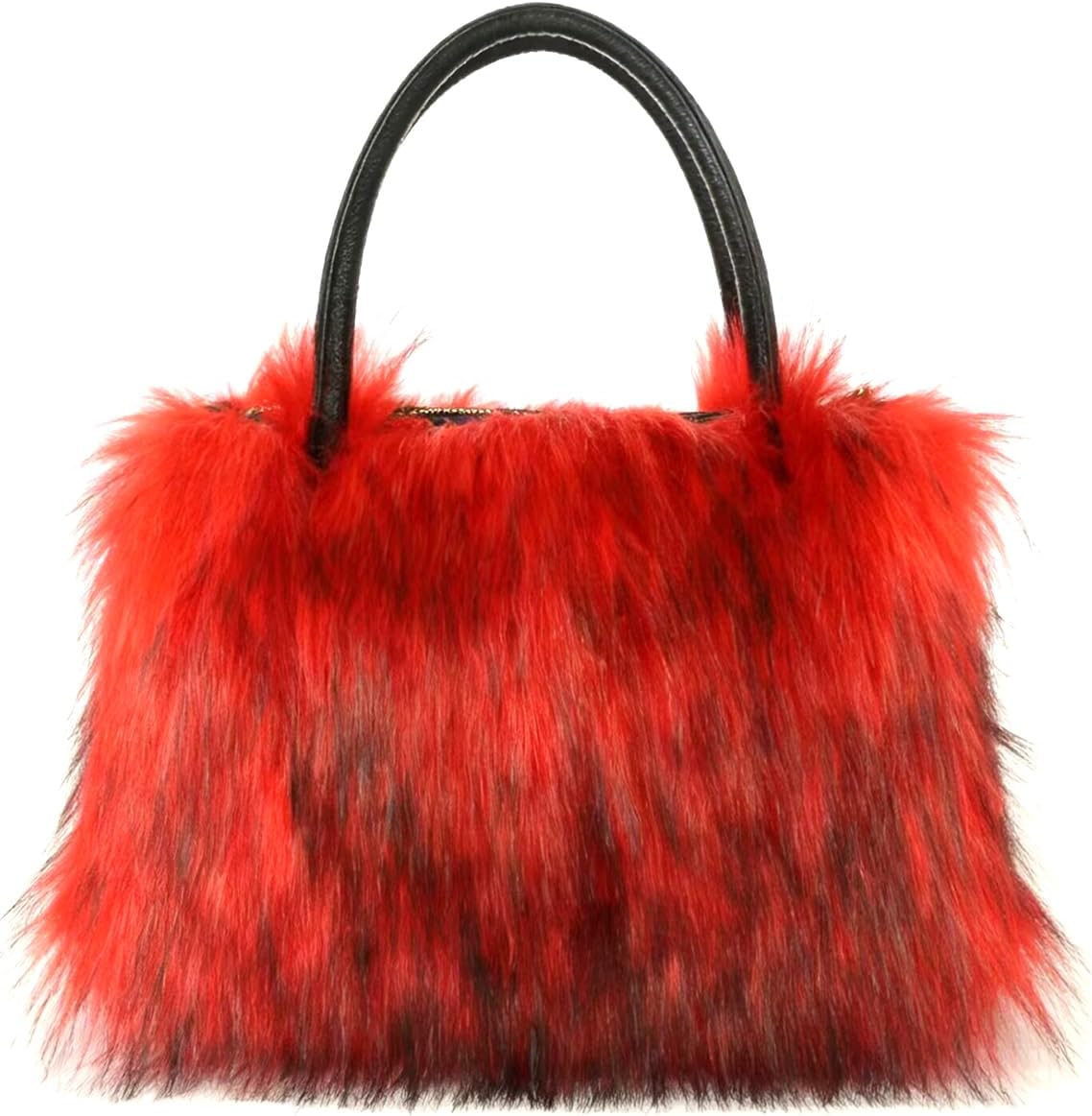 Women's Shoulder Handbags Faux Fur Tote Bag Fluffy Satchel Handbags for Women, Mom, Friend, Bridesmaids