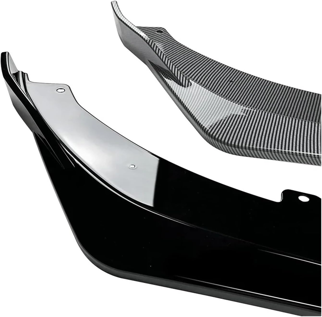 Amazon.co.jp: フロントバンパーリップスプリッター 3 個フロントバンパーリップボディキットユニバーサルスポイラーウイング車の修正自動車用 (黒) : 車＆バイク