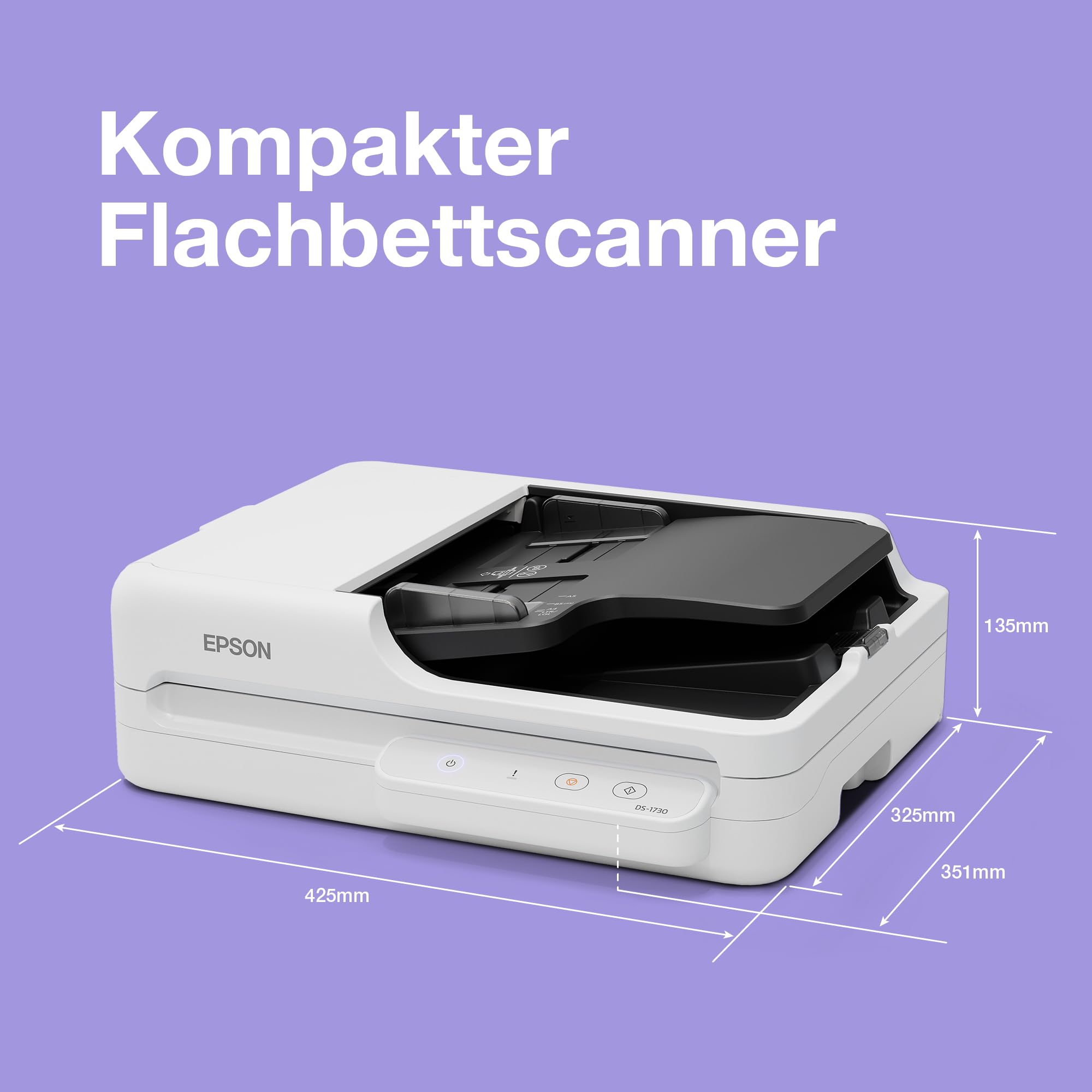 Epson Workforce DS-1730 DIN A4-Dokumentenscanner, ADF 60 Seiten