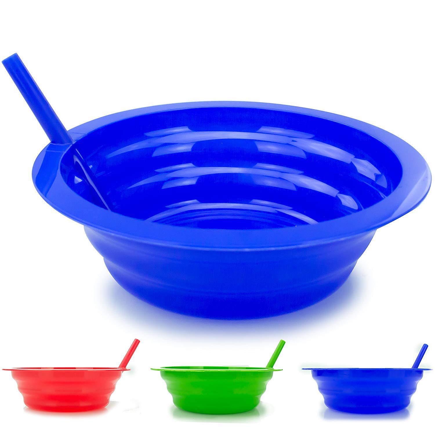 USAMade BPA Free Sippy Bowl Kids Cereal Bowls With Straw
