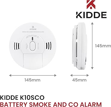 Kidde 10SCO Combination Smoke and Carbon Monoxide Alarm with Voice Notification, white
