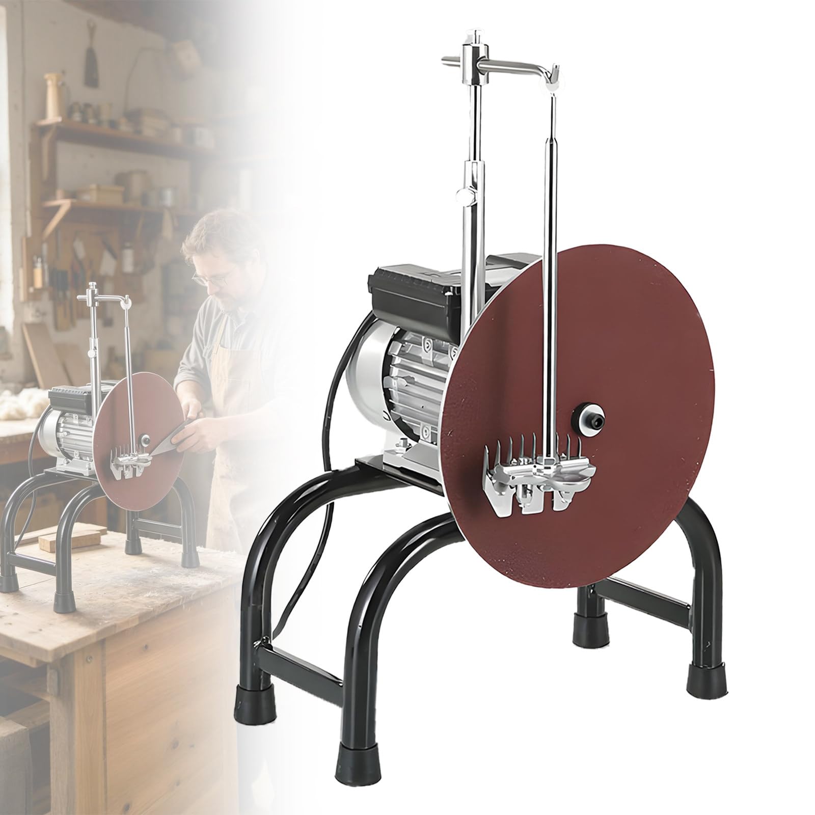 MiyKom Electric Wool Shearing Blade Sharpener, 550W Professional Wool Shearing Blade Sharpener, Efficient Shearing and Sharpening, Durable Metal Construction, Easy-to-Operate Agricultural Equipment