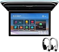 Vista 11 de XTRONS Reproductor de techo Android de 15.6 pulgadas de ancho, pantalla táctil IPS de 8 K, monitor de montaje en techo para automóvil, altavoces