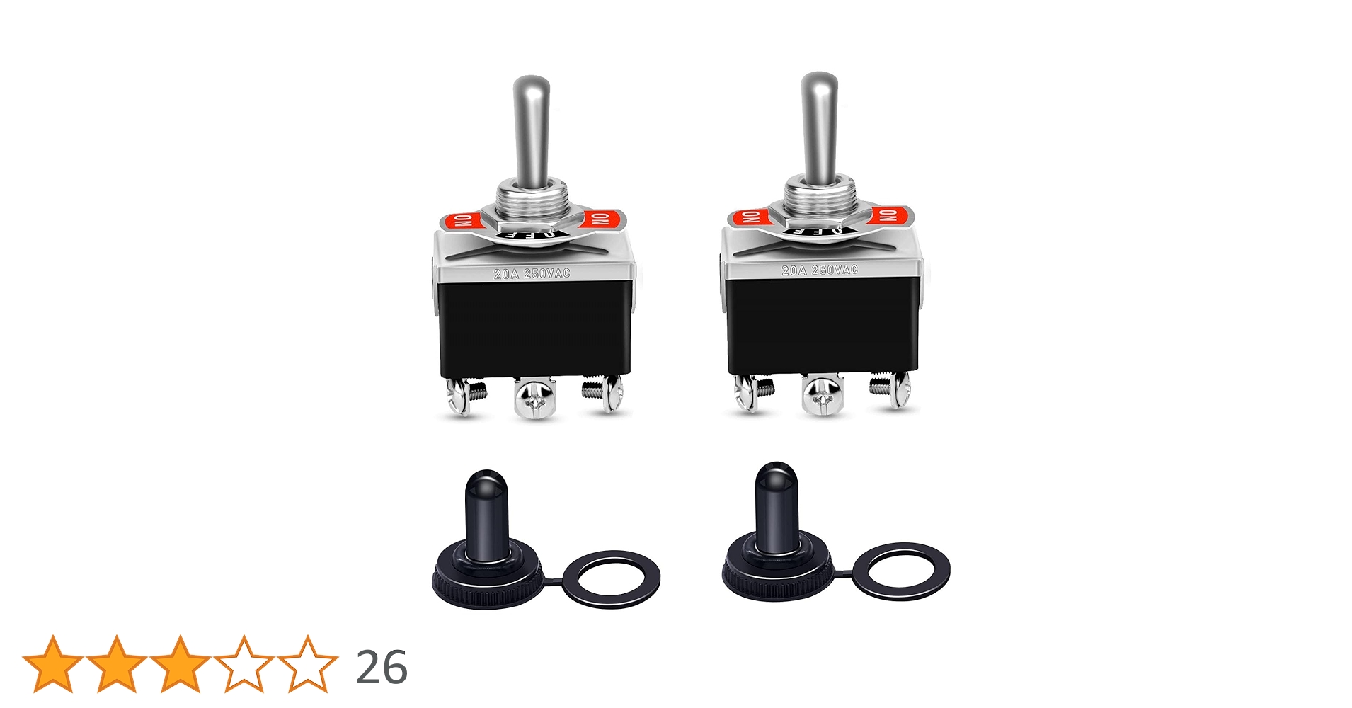 Amazon.co.jp: 車トグルスイッチ 2個 6ピン/3ポジション