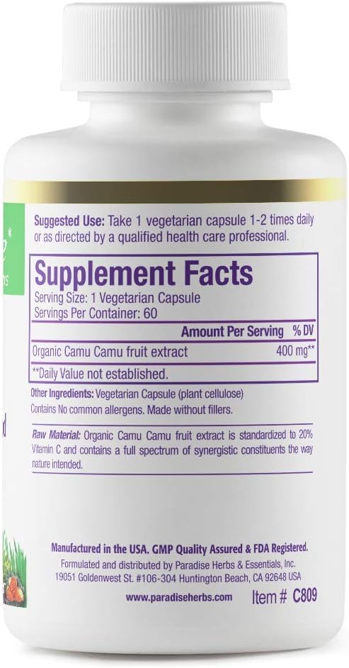 , Organic Cu Cu Extract, 400 mg, Rich in Vitin C, e
