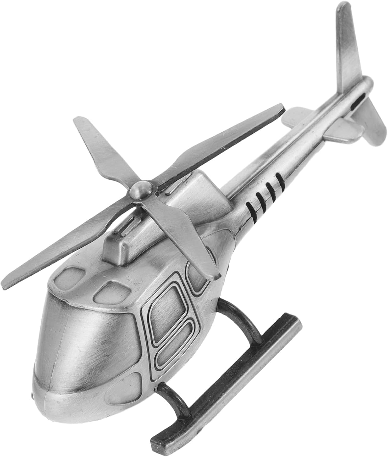 LUOZZY 3pcs Alloy Helicopter Sculpture Vintage Metal Aircraft Model Home Office Decorative Ornament for Living Room Study Decor