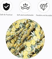 Vista 5 de EXCEART Cinta floral de encaje rosa DIY apliques de boda para manualidades de costura 14.8 ft (amarillo)