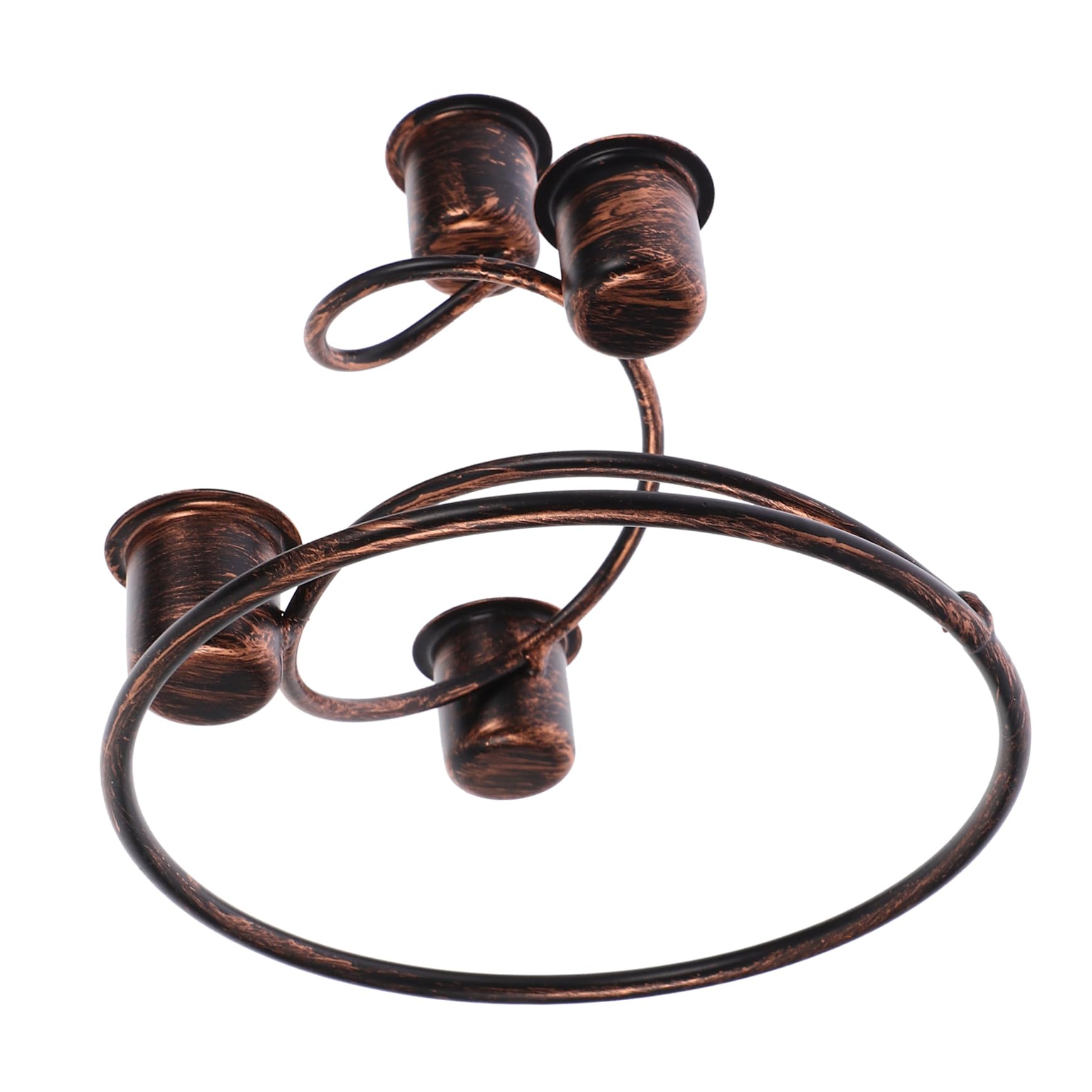 PRETYZOOM 3-teiliges Weihnachtskerzenhalter-Set 4-teilig Advents-kerzenständer Eisen-säulenkerzenständer Esstisch- Weihnachtsdekor