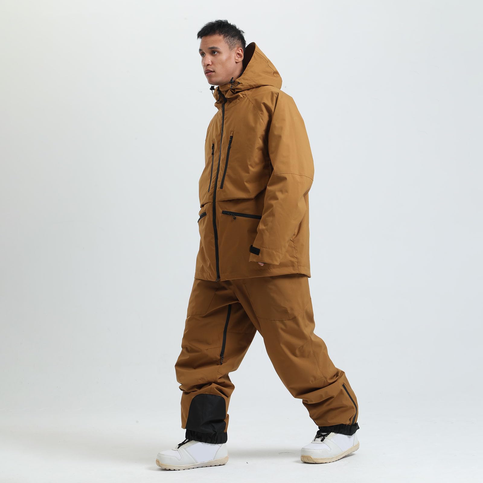 Tuta Snowboard Uomo Completo Termico Intera Tuta da Sci Elegante Salopette da Sci Montagna Impermeabili Curvy da Neve Invernale Calda Da Pattinaggio Su Ghiaccio Cappotti Isolata Antivento Parka