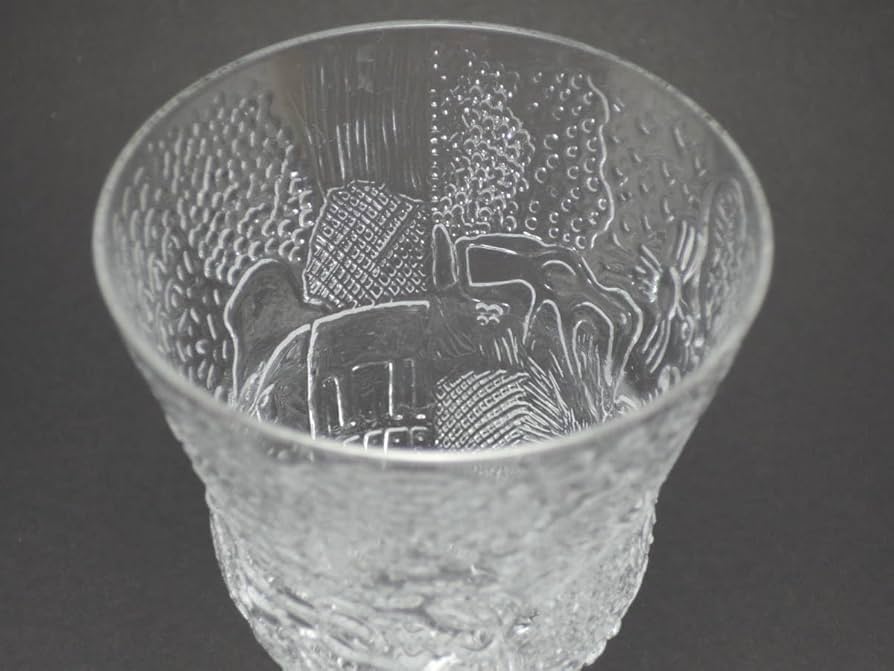 【ARABIA】fauna:ボトル✖️1、ショットグラス✖️6(グリーン)オイバ Nuutajarvi/Arabia Fauna ビアグラス （緑/グリーン） | Fukuya