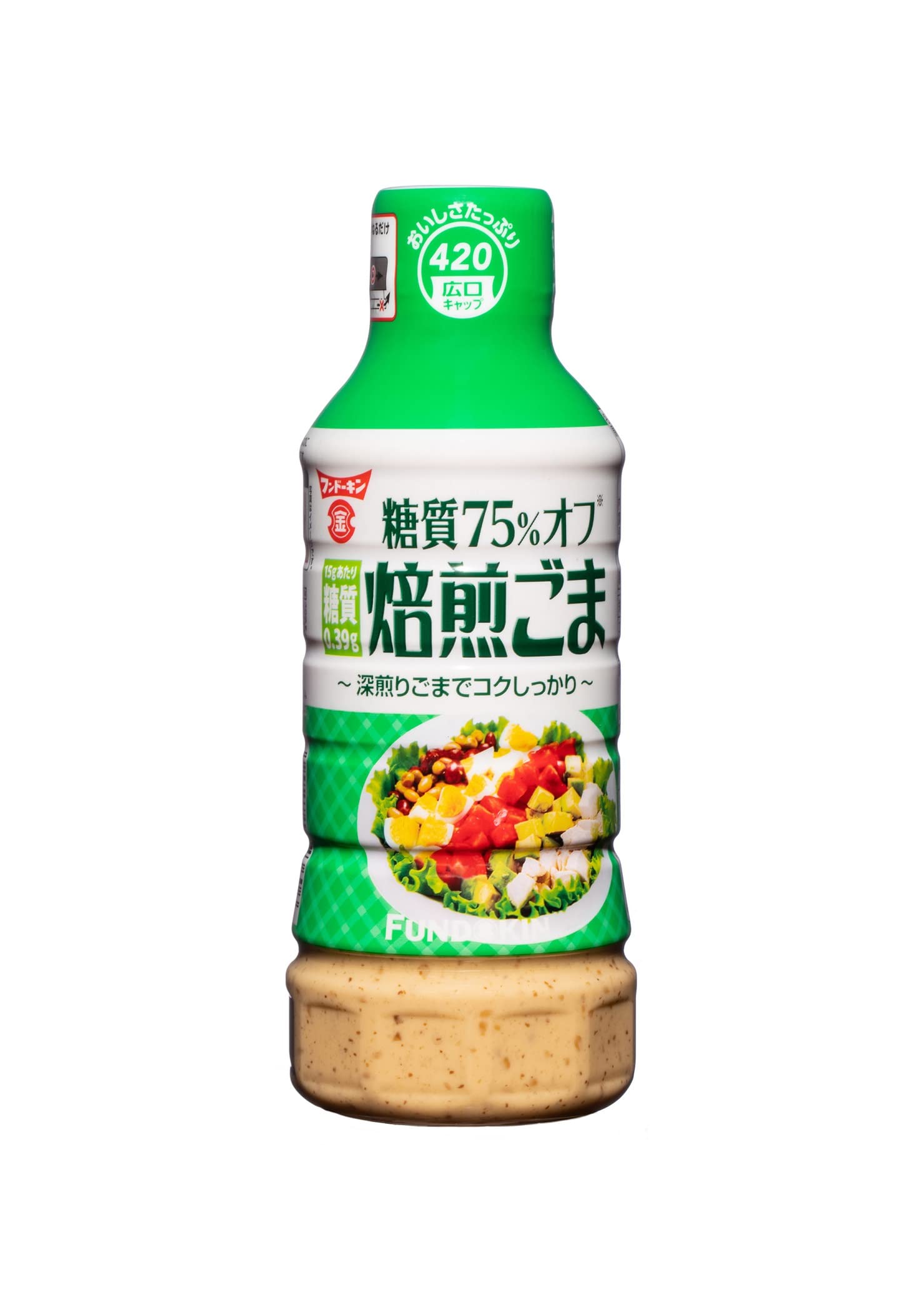 フンドーキン醤油 糖質75%オフ焙煎ごまドレッシング 420ml ×2本