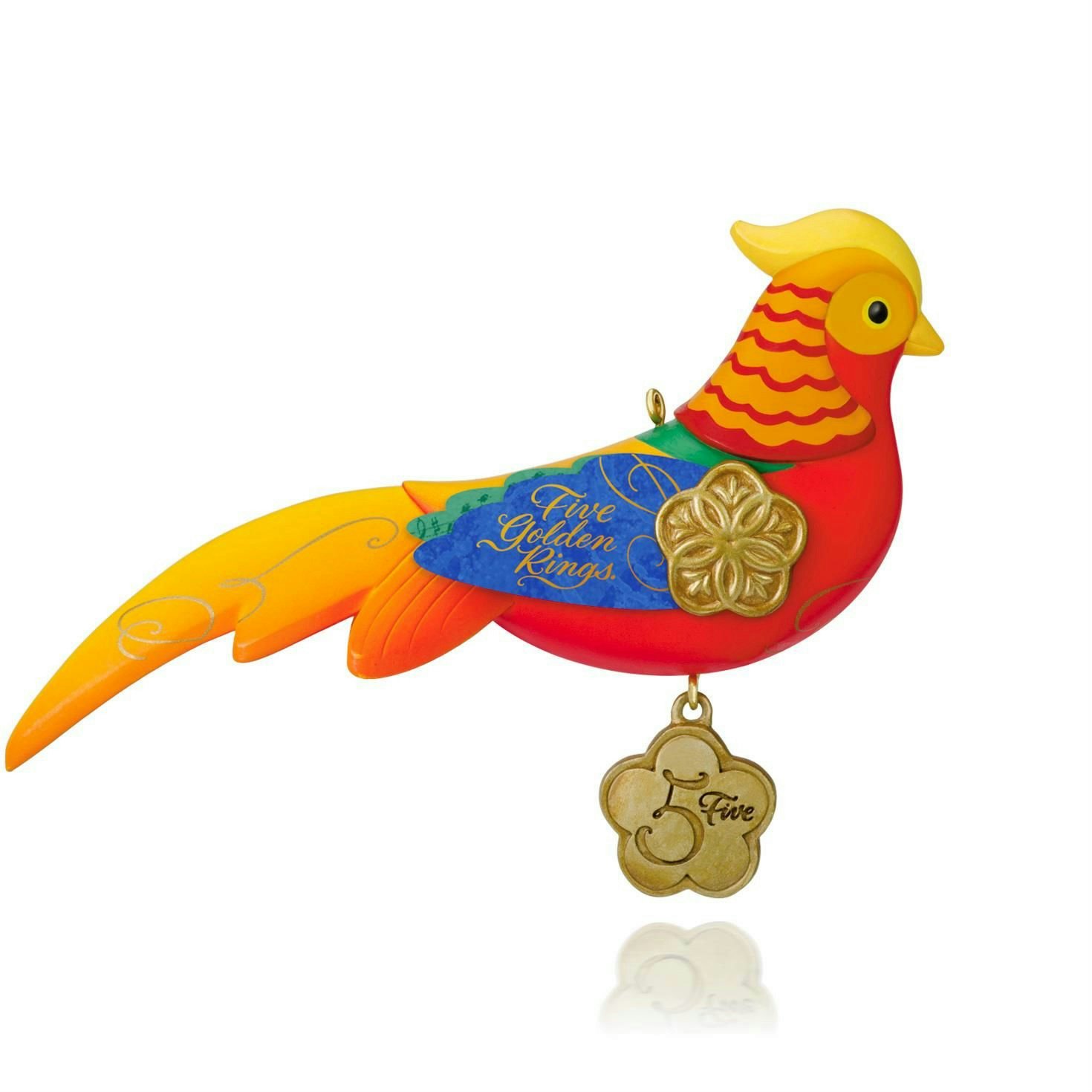 Five Golden Rings Pheasant オーナメント　ホールマーク Amazon.com: Hallmark QX9179 12 Days of Christmas Five Golden