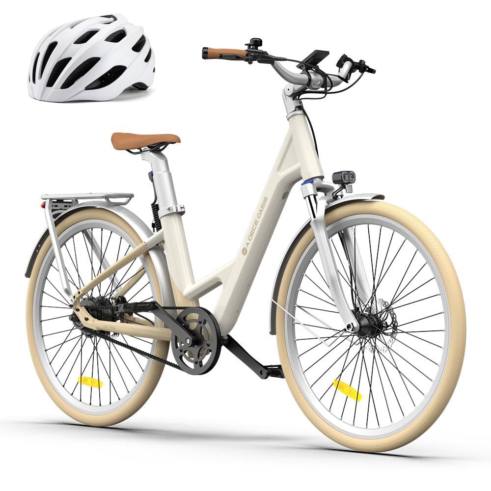 A Dece Oasis ADO E-Bike Air28 Ultra Elektrofahrrad,Pedelec Riemenantrieb,Citybike,e Bike 28 Zoll, 3 Gang, Automatikschaltung, 250W,25KM/H,ADO APP,LCD,Heckmotor, Gepäckträger, ebike Damen/Herren