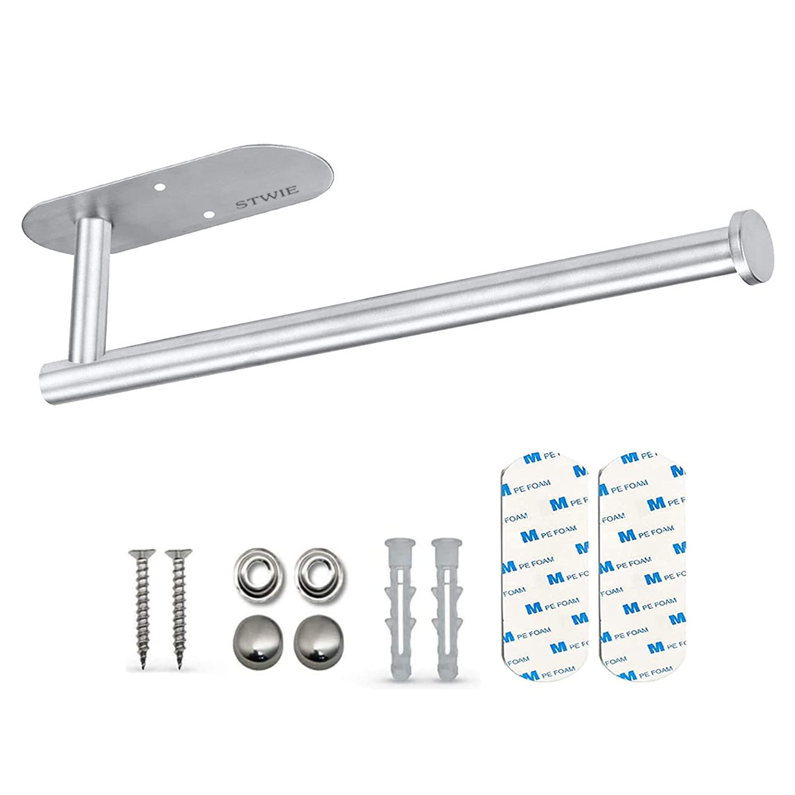 Buy STWIE Paper Towel Holder Countertop Kitchen Roll Hanger,Self