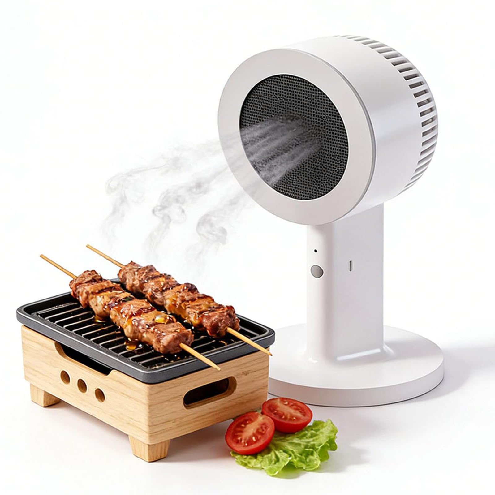 Extractor de humos de escritorio con campana portátil y dos velocidades