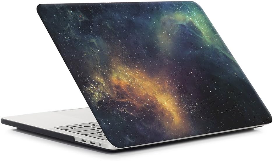 for MacBook Pro 13 inch Case 2019 2018 2017 2016 Release A2159 A1989 A1988 A1706 A1708, Exquisite Finish Plastic Hard Shell Case Only Compatible with MacBook Pro 13 Touch Bar, Starry Green