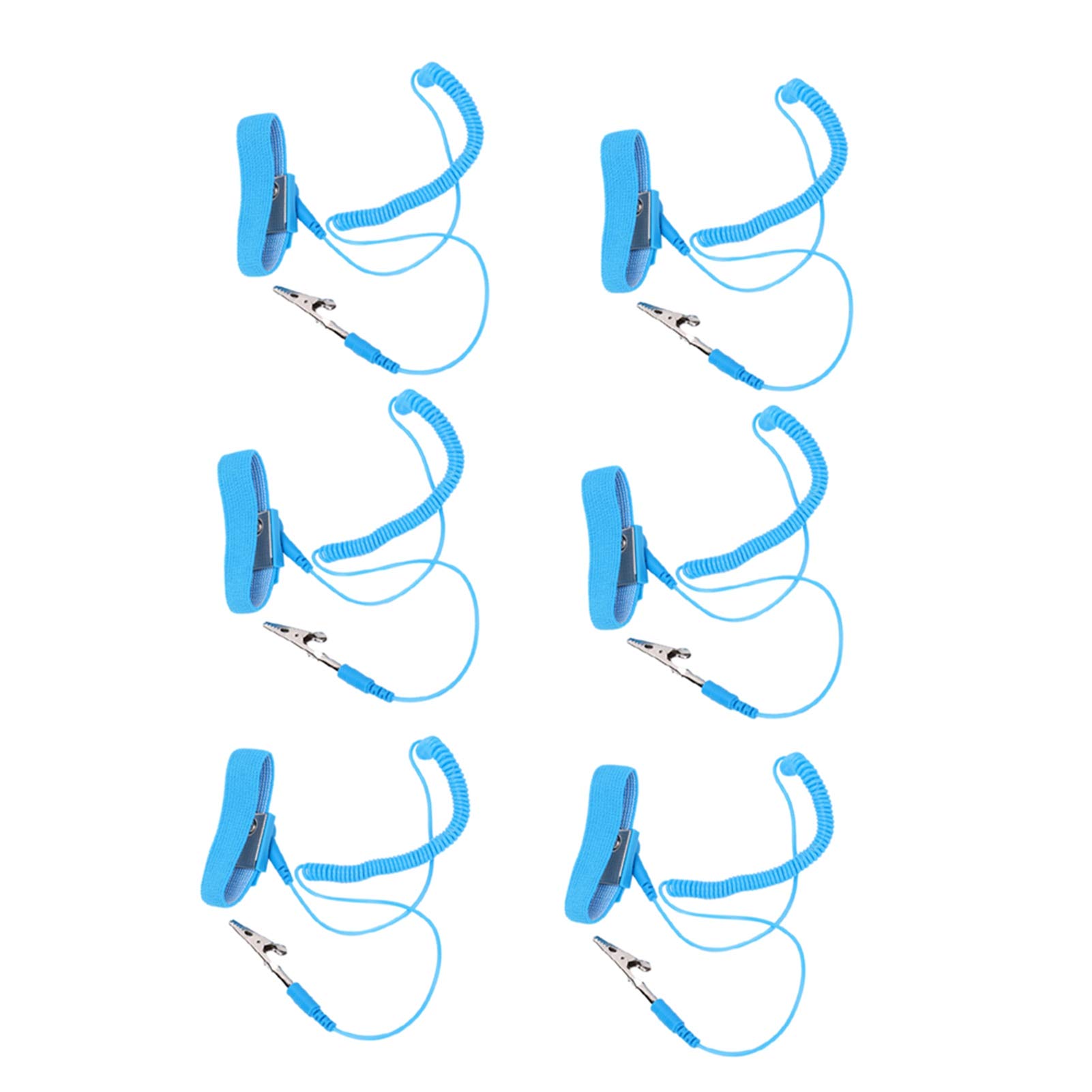 10pcs PU Antistatic Wristband Elastic Adjustable Electrostatic Wristband ESD Accessories