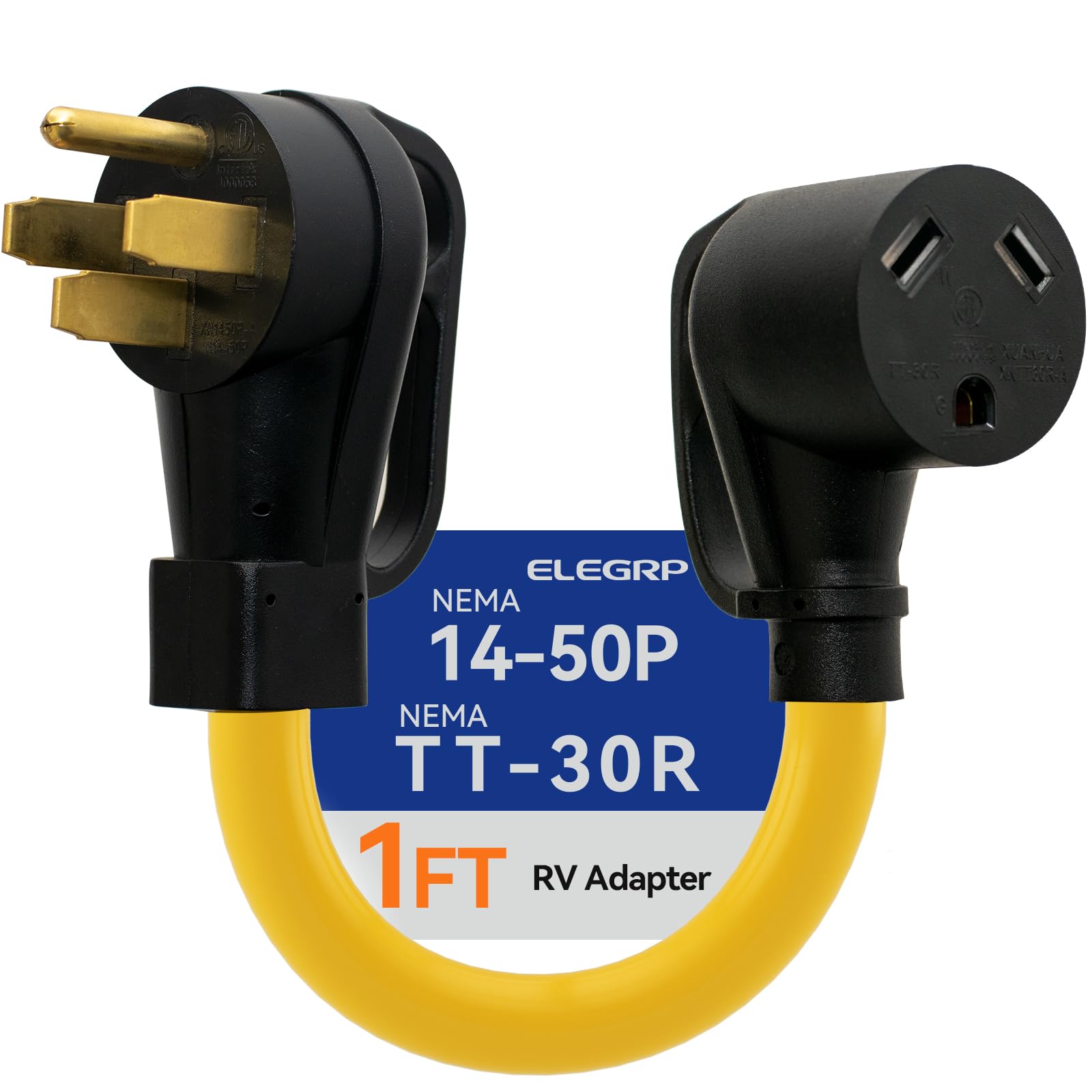 50 Amp to 30 Amp RV Adapter Cord