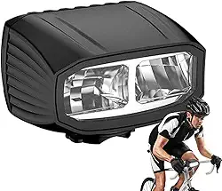 LED Luzes de Bicicleta - Luz de Guidão Recarregável para Ciclismo,1000LM Farol Impermeável com Luz Alta e Baixa para Atividades ao Ar Livre Adultos e Crianças Uso Noturno Acampamento e Ciclismo