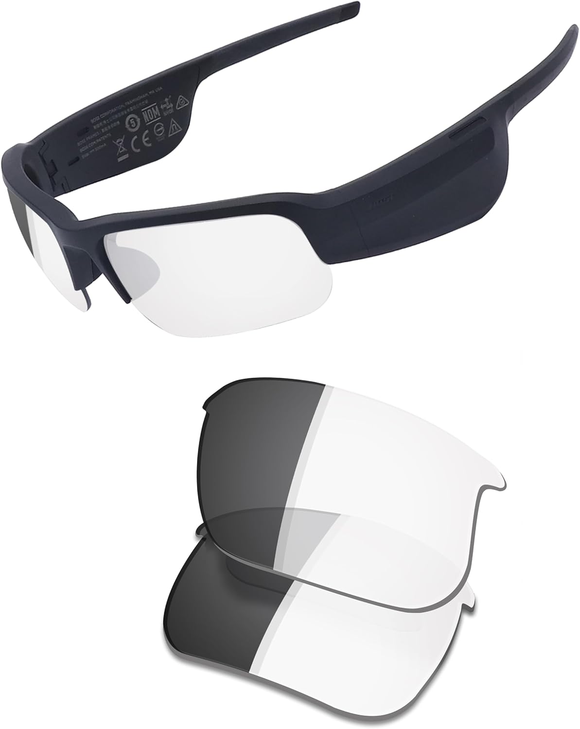 OSharp Replacement Lenses for Bose Tempo BMD0010 Sunglasses - HD Polarized, Mirrored, UV Protection & Perfectly Fit
