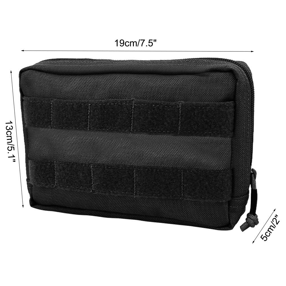 Borsa da Sella per Cani, Zaino Tattico per Imbracatura per Cane in Nylon 1000D, Molle Zaini per Trasporto Cani con Scomparti, per Guinzagli, Collari, Ciotole, Sacchetti per Escrementi e Chiavi