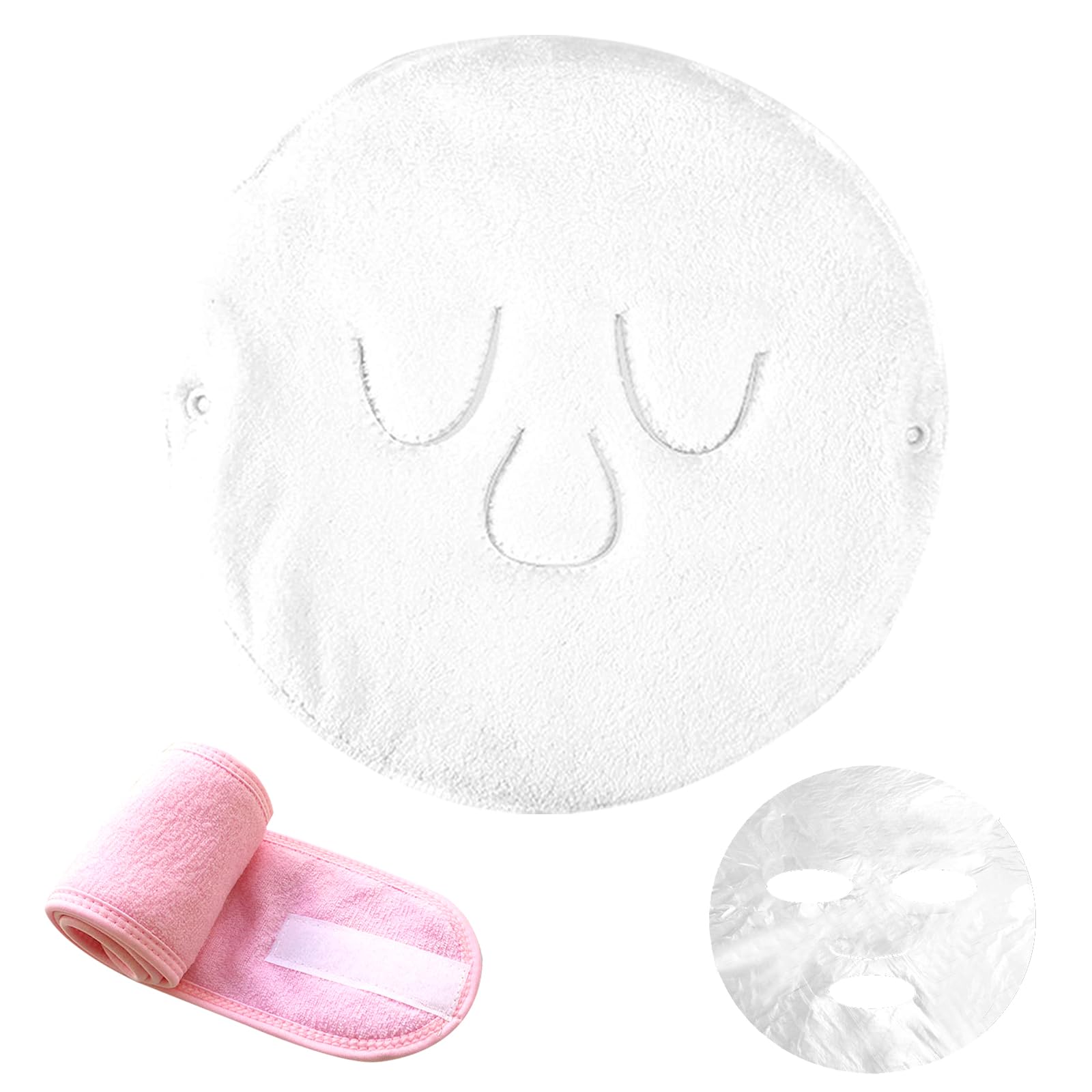BOYYJING Hot Compress Face Towel Mask Set,Reusable Cold Hot Towel Beauty Skin Care Mask for Open Pores and Increase Blood Circulation,Also Spa