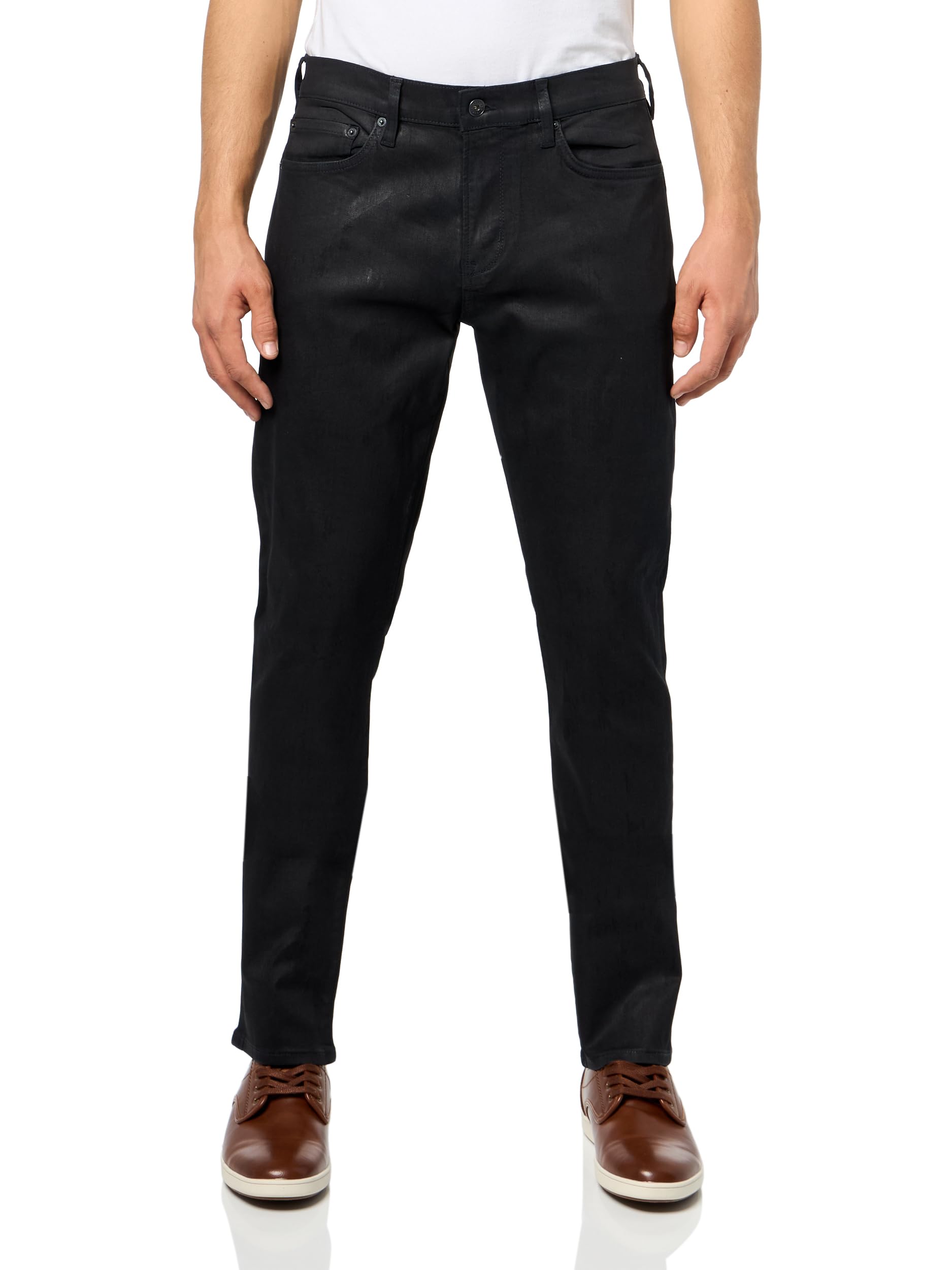 John Varvatos Men's Slim Coated Jean