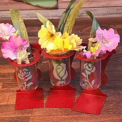Over'N'Over Reusable Glass Etching Stencils Durable Self-Stick Designs for Glass, Mirrors, and Ceramics with Armour Etch Cream 5 x 8 Stencil Sheet - Rose Buds