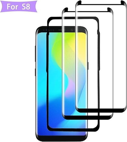 HPPFO Pellicola salvaschermo Vetro temperato per Samsung Galaxy S8 Curvo 3D Compatibile con Custodia Cornice allineamento Facile Installazione HPPFO Pellicola salvaschermo Vetro temperato per Samsung Galaxy S8 Curvo 3D Compatibile con Custodia Cornice allineamento Facile Installazione