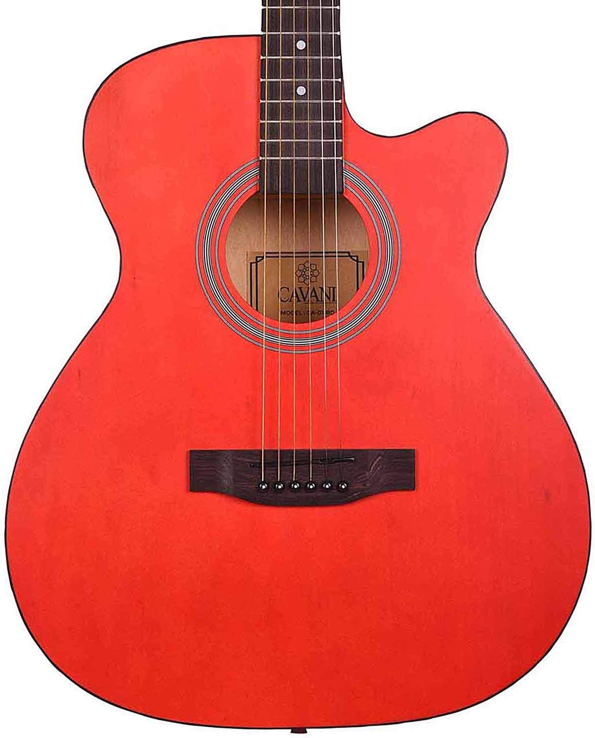 Cavani 40 inch Acoustic Guitar with rosewood fretboard Acoustic Guitar CA01 Red