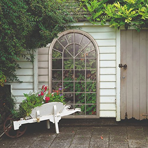 Large New Rustic Multi Panelled Arched Window Garden Outdoor Mirror5ft3 x 3ft / 160cm x 91cm,GMA022
