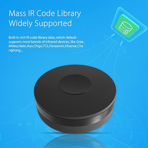 Miniatura 8 de Tuya - Control remoto IR inteligente, controlador de aire acondicionado inteligente, para TV, decodificador, luz, audio, DVD, etc., compatible con