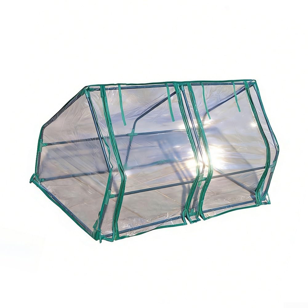 Transparentes Garten-Gewächshaus, PVC-Zelt, wasserdicht, für Mini-Pflanzenhaus, 120 x 60 x 60 cm, 360 Grad Sichtbarkeit, Wärme- und Feuchtigkeitsspeicherung, tragbar