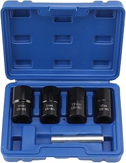 5PCS Lug Nut Remover Set,Professional Nut Extractor Socket Set,Easy Nut Out Extractor Set for for Removing Damaged Dead Rusted Nuts Screws