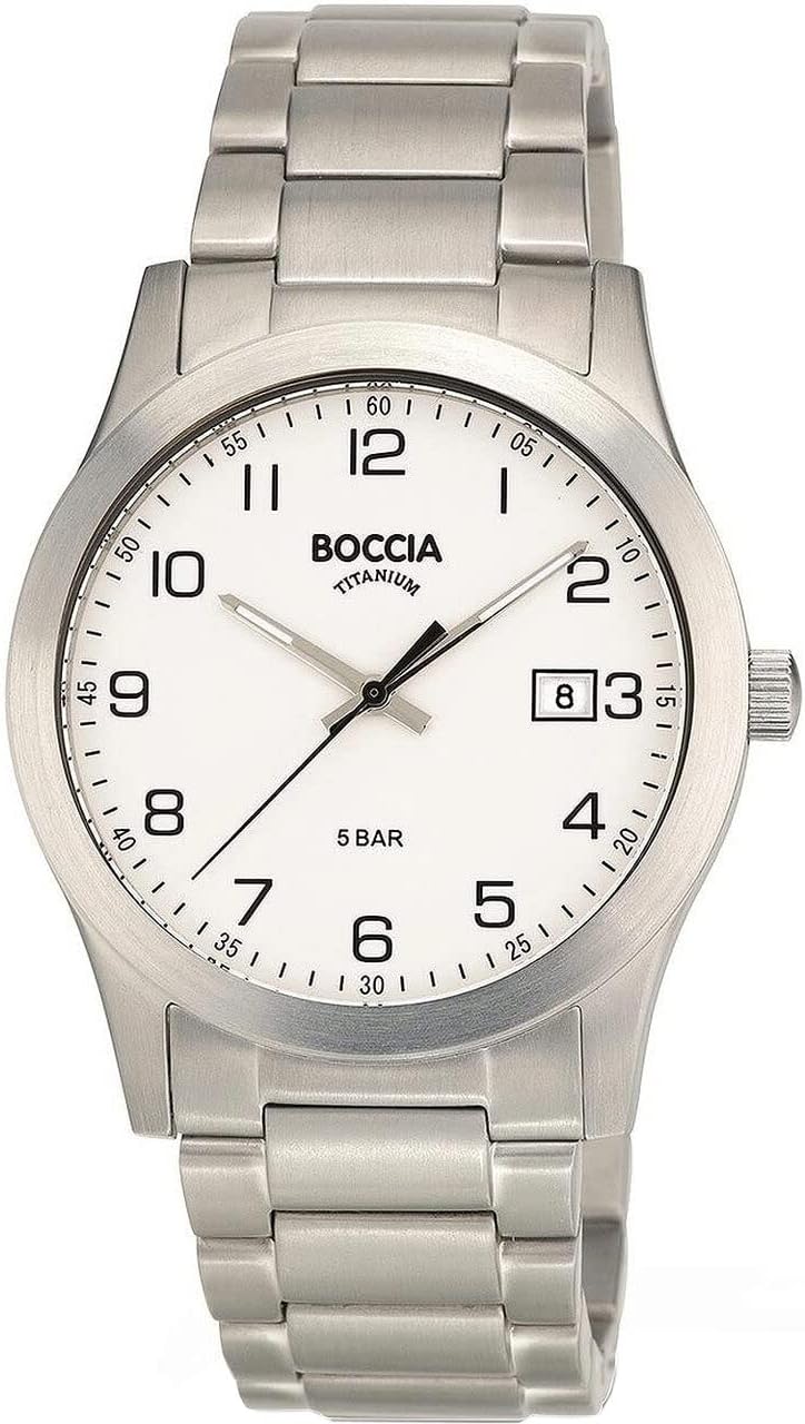 BocciaMens Analogue Quartz Watch with Titanium Strap 3619-01