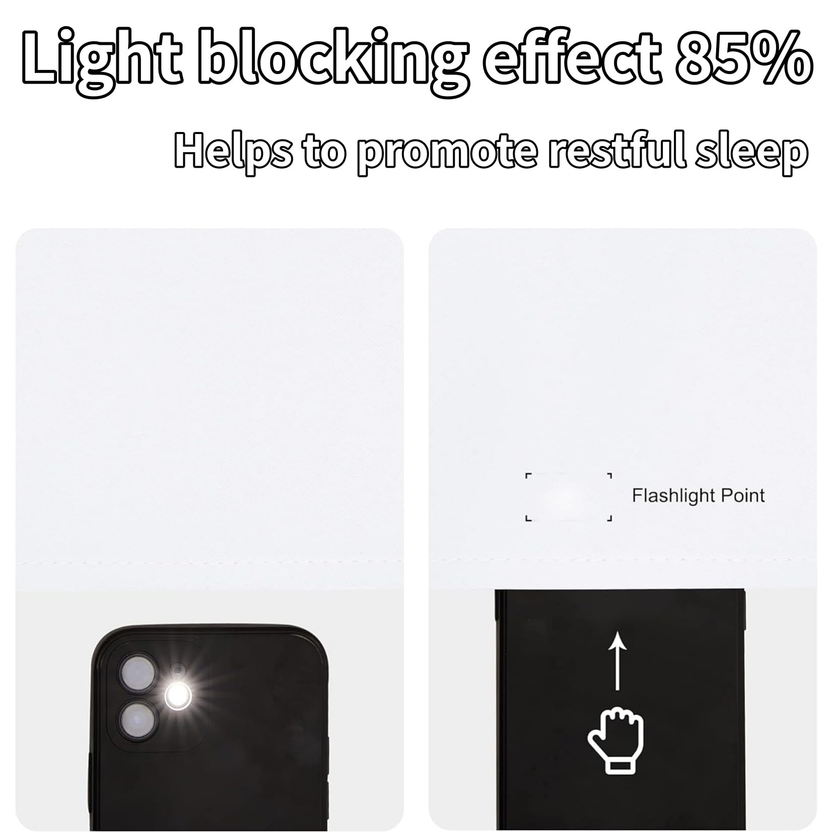 Rideau Occultant 170 x 240 cm Thermique Isolant Rideau Thermique Isolation Lumiere Anti UV, Polyester, avec Oeillets pour Maison Chambre Fenetre, Blanc