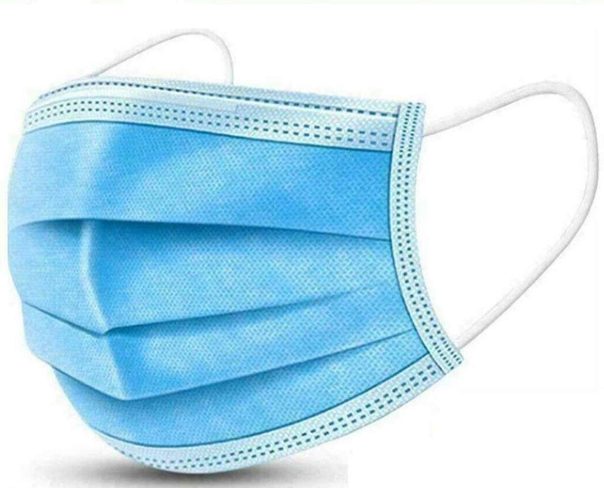 Masque Coreen 50 Pièces Imprimé En Dentelle Adulte Masque Jetable (3 Couches), Anti Masque Deguisement