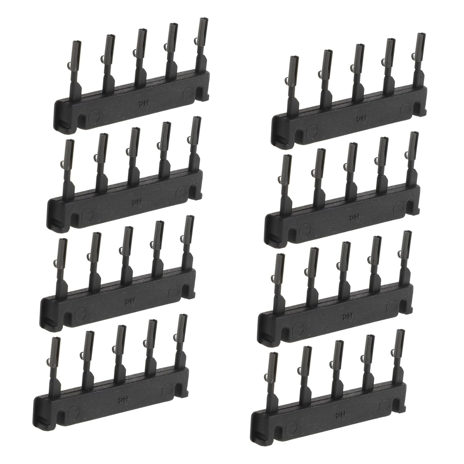 40pcs Black Plastic Hair Extension Holder Clips for Wig Reinstall