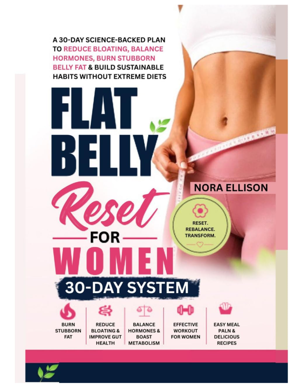 Flat Belly Reset for Women: 30-Day Science-Backed Plan to Reduce Bloating, Balance Hormones, Burn Stubborn Belly Fat & Build Sustainable Habits Without Extreme Diets