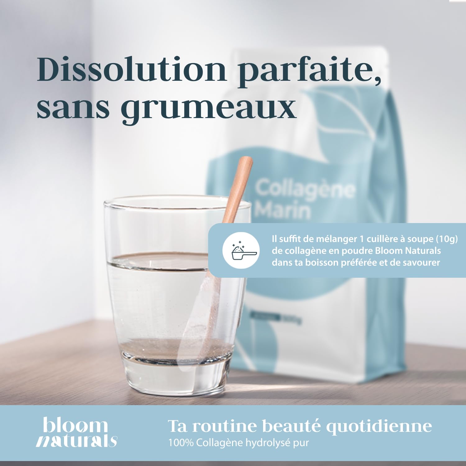 Collagène Marin Poudre – 500 g (50 portions) | Collagene, Fabriqué en Allemagne, testé en laboratoire